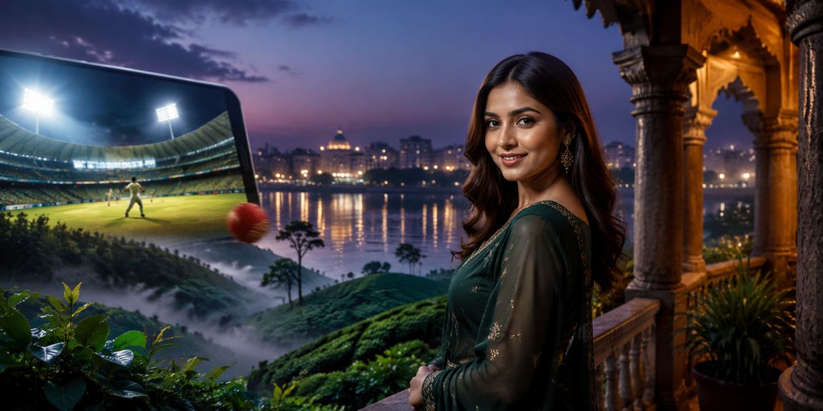 ঢাকায় চা বাগানের পরিবেশে ক্রিকেট বেটিং করছেন একজন ব্যবহারকারী