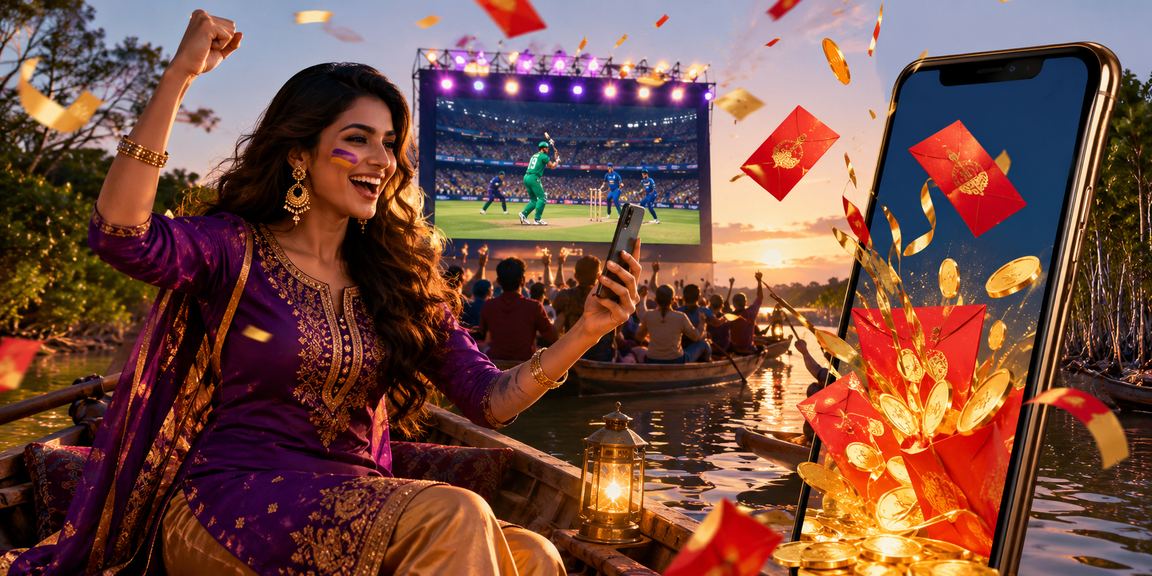 সুন্দরবন অঞ্চলের ব্যবহারকারী মোবাইলে ক্রিকেট বেটিং করছেন